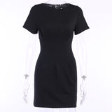 O-Neck Short Sleeve Dress