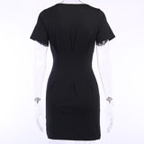 O-Neck Short Sleeve Dress