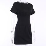 O-Neck Short Sleeve Dress