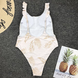 Leaf Print Swimsuit