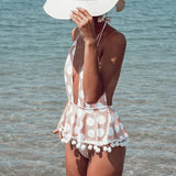 Dot Tassel Swimsuit