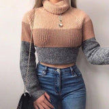 Cropped Striped Sweater