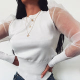 Ribbed Knitted Blouse