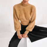 Puff Sleeve Knit Sweater