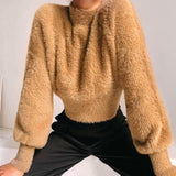 Puff Sleeve Knit Sweater