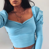 V-Neck Cropped Top