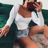 V-Neck Cropped Top