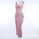 Pink Backless Dress