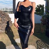 Leather Bodycon Dress