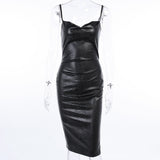 Leather Bodycon Dress