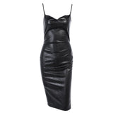 Leather Bodycon Dress