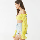 Chiffon Cropped Top