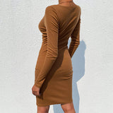 Ribbed Knitted Dress