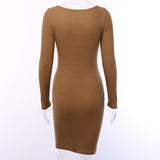 Ribbed Knitted Dress