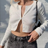 Knotted Tie Cropped Cardigan