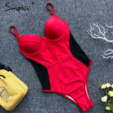 Simplee Mesh transparent bikini 2019 new Sexy bodysuits one piece swimsuit female Push up neon swimwear women bathing suit swim