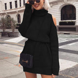 Off Shoulder Knitted Sweater