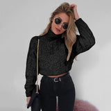 Twisted Turtleneck Sweater