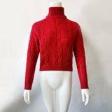 Twisted Turtleneck Sweater