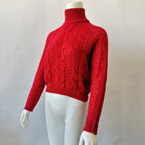 Twisted Turtleneck Sweater