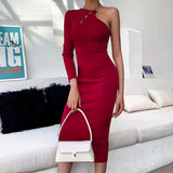 One Shoulder Party Dress