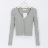 Cropped Knitted Cardigan