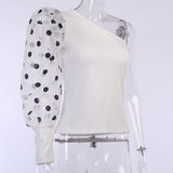 Dot Print Blouse