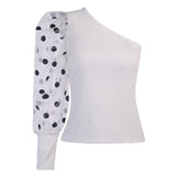 Dot Print Blouse