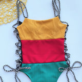 Lace Up Swimsuit