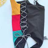 Lace Up Swimsuit