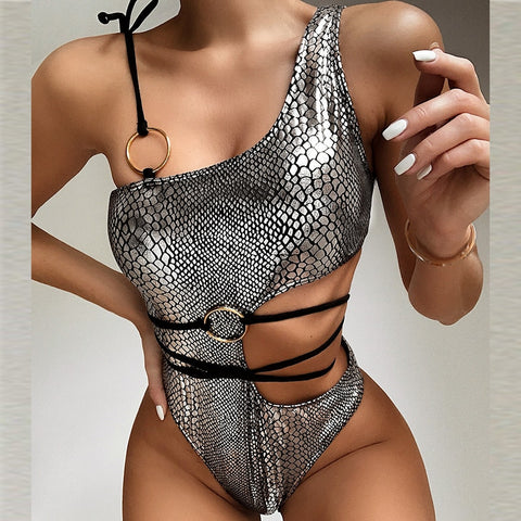 Snake Print Swimsuit