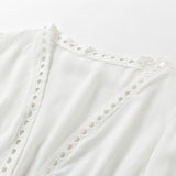 White Embroidered Beach Dress